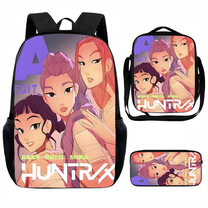 D-Demon H-Hunters Teen School Backpack with Lunch Box & Pencil D-Demon H-Hunters Teen School Backpack with Lunch Box & Pencil
