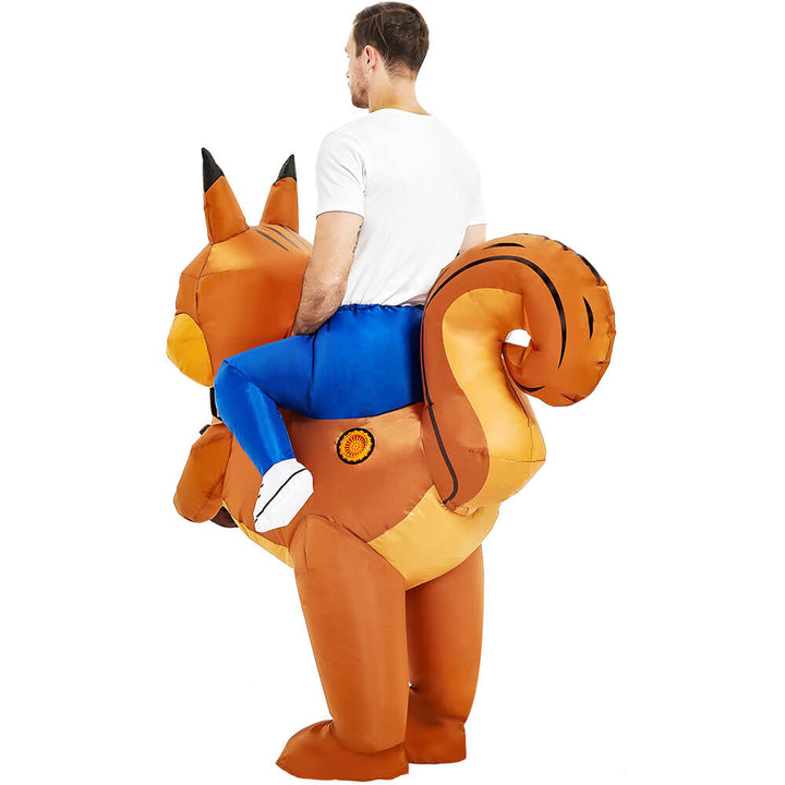 Inflatable Squirrel Costume Adult Riding Blow Up Animal Halloween Suit Timcosplay