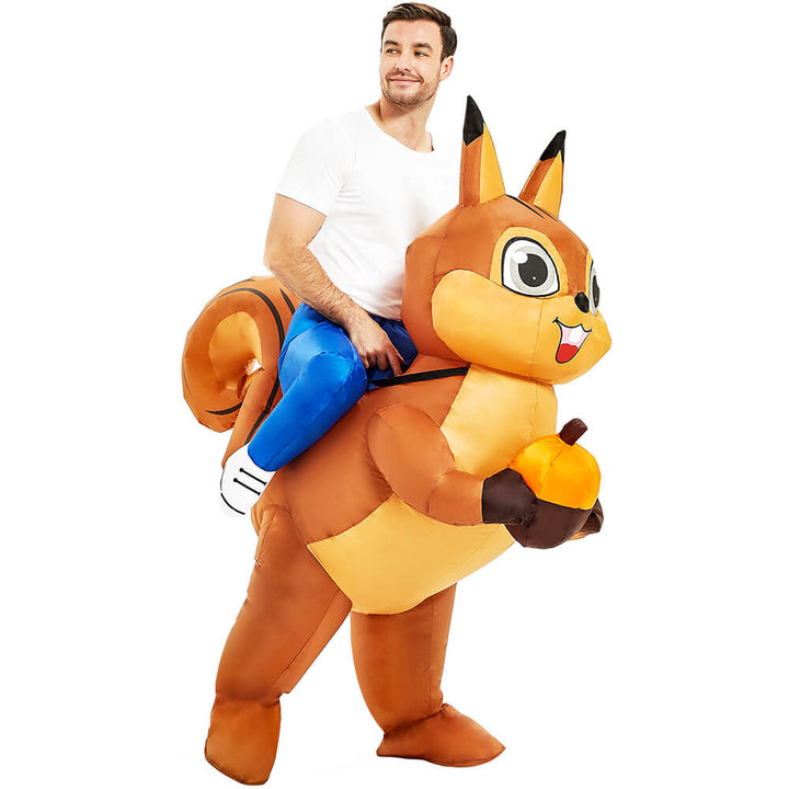 Inflatable Squirrel Costume Adult Riding Blow Up Animal Halloween Suit Timcosplay