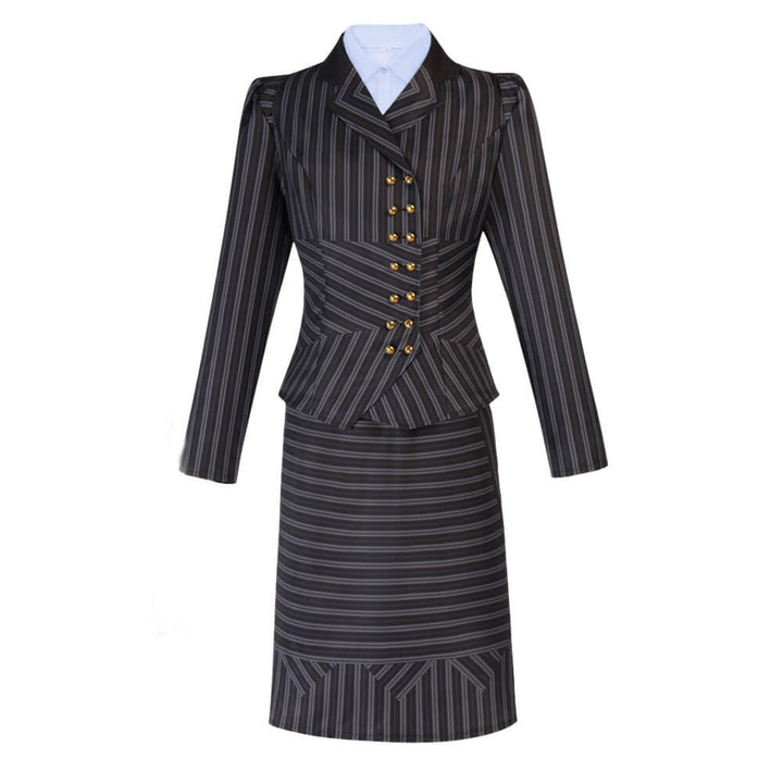 Witch Elphaba Costume Plaid Skirt Suit Wicked Cosplay Halloween Outfit Timcosplay
