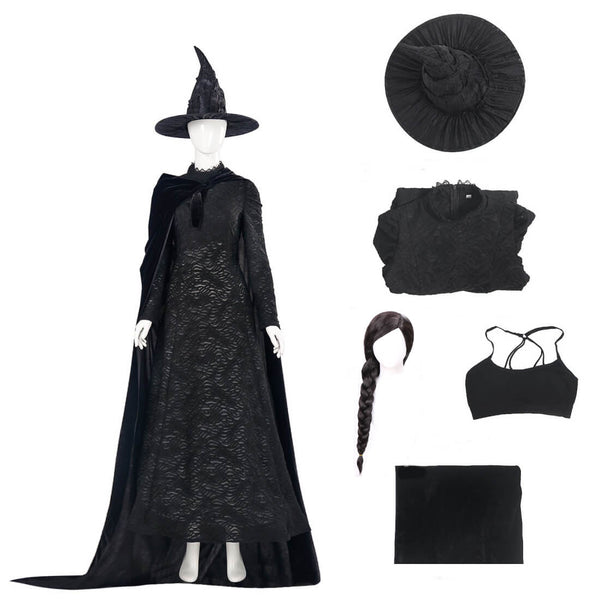 Elphaba Costume Wicked Cosplay Luxury Halloween Outfit