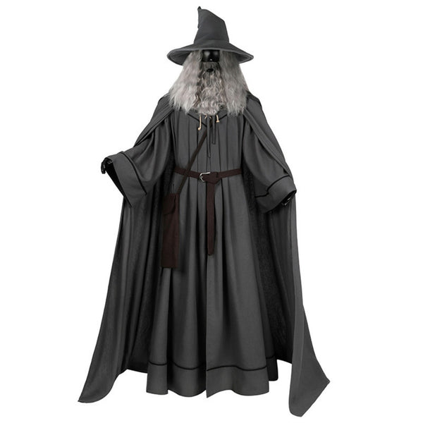 The Hobbit Gandalf Costume Lord of The Rings Cosplay Halloween Wizard Outfit