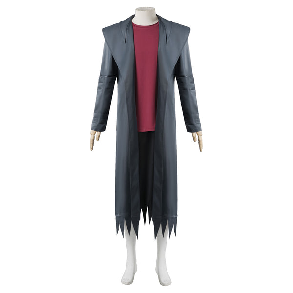 Adult Jeeper Creeper Costume Trench Coat Sweater Pants Mask Halloween Cosplay Suit