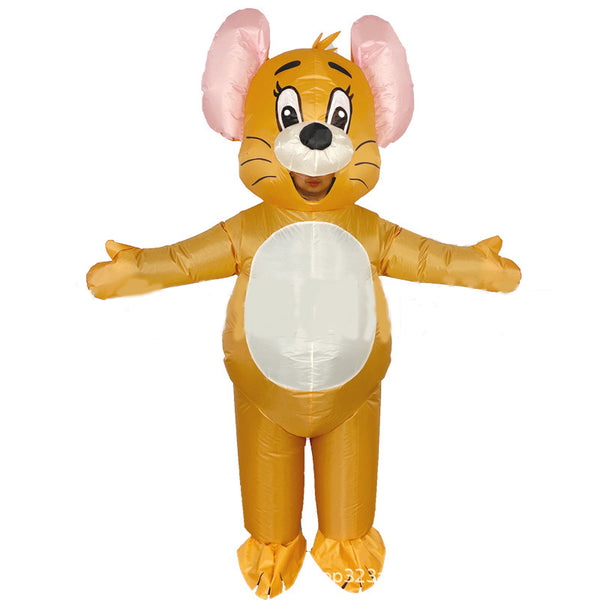 Inflatable Jerry Mouse Costume Adult Halloween Outfit