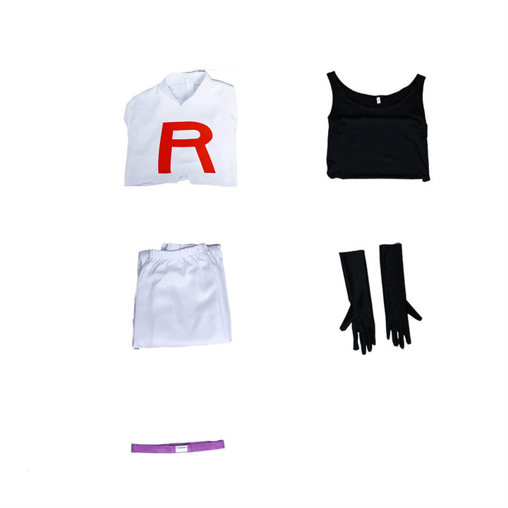 James Team Rocket Costume White James Halloween Cosplay Outfit Men Timcosplay