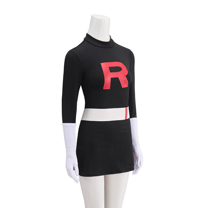 Jessie Team Rocket Costume Black Jessie Halloween Cosplay Outfit Women Timcosplay