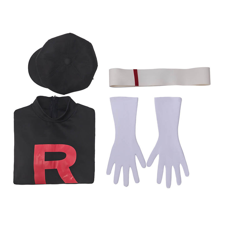 Jessie Team Rocket Costume Black Jessie Halloween Cosplay Outfit Women Timcosplay