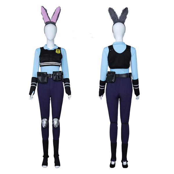Judy Hopps Costume The Rabbit Police Uniform Zootopia 2 Cosplay Halloween Outfit