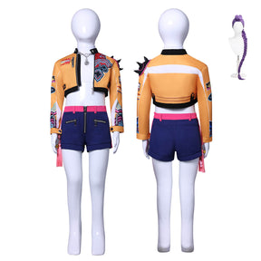 Kids Rumi Kpop Demon Hunter Costume Rumi Yellow Outfit Girls – Timcosplay