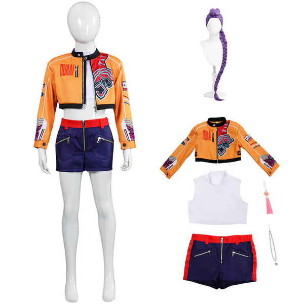 Kids Rumi Kpop Demon Hunter Costume Rumi Yellow Outfit Girls