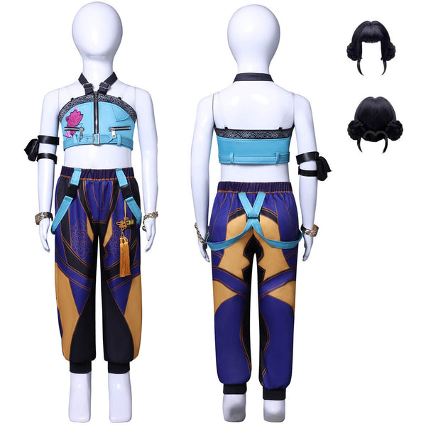 Kids Zoey Kpop Demon Hunter Costume Zoey Kpop Cosplay Outfit Girls