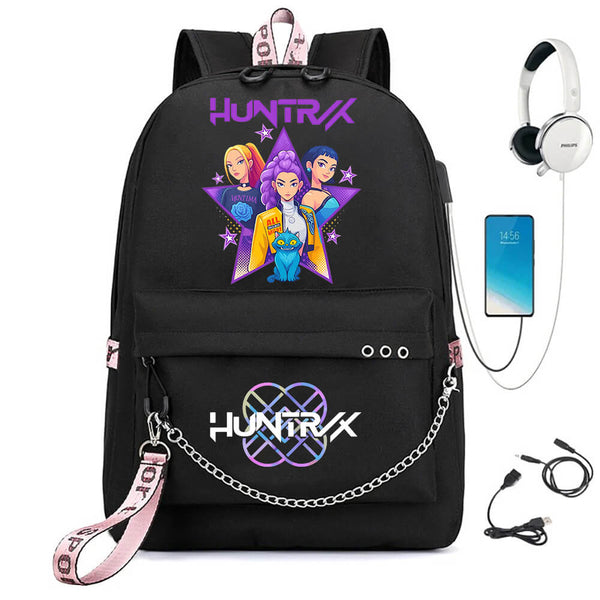 Kpop Demon Hunters Backpack School Bags Casual Traval Bag