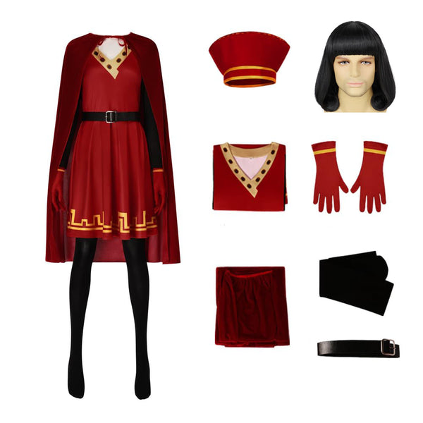 Adult Lord Farquaad Costume Women Halloween Outfit with Wig - Timcosplay