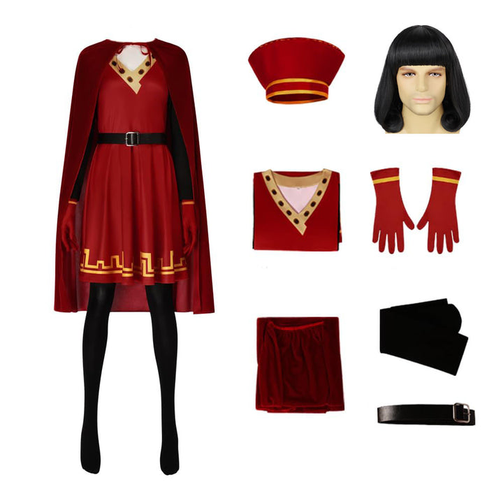 Adult Lord Farquaad Costume Women Halloween Outfit with Wig - Timcosplay