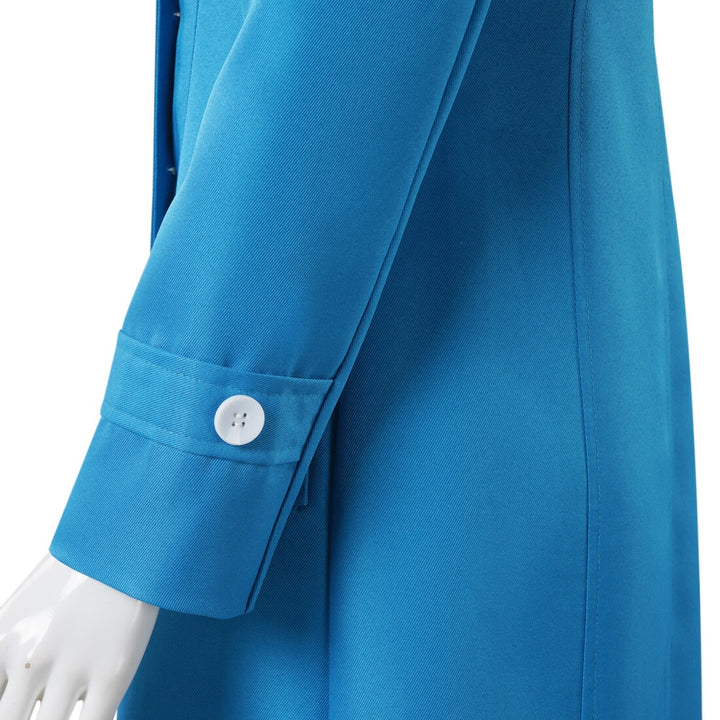 Lucy Wilde Costume Blue Coat Dress Halloween Outfit - Timcosplay