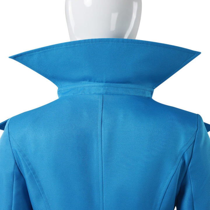 Lucy Wilde Costume Blue Coat Dress Halloween Outfit - Timcosplay