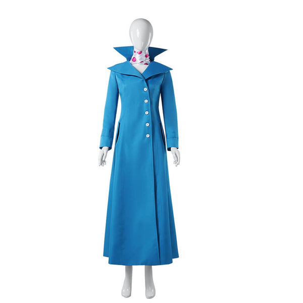 Lucy Wilde Costume Blue Coat Dress Halloween Outfit - Timcosplay