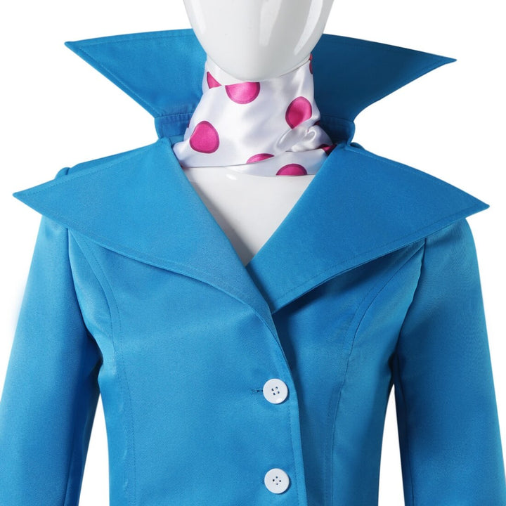Lucy Wilde Costume Blue Coat Dress Halloween Outfit - Timcosplay