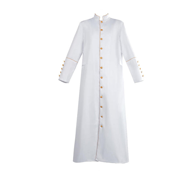 Mens Medieval Priest Costume Vintage Long Sleeved Robe Adult Clergy Pastor Cassock Timcosplay