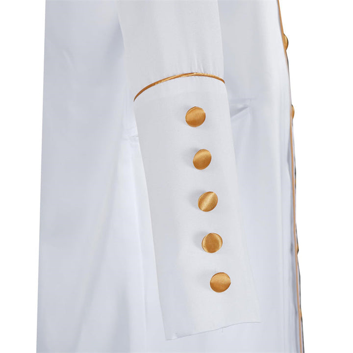 Mens Medieval Priest Costume Vintage Long Sleeved Robe Adult Clergy Pastor Cassock Timcosplay