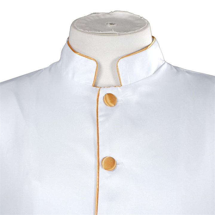 Mens Medieval Priest Costume Vintage Long Sleeved Robe Adult Clergy Pastor Cassock Timcosplay