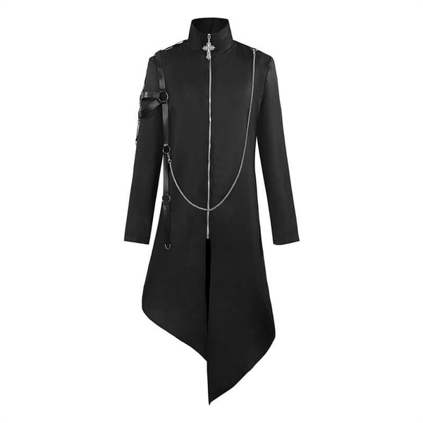 Men Medieval Renaissance Jacket Gothic Steampunk Vintage Coat Victorian Tailcoat Timcosplay