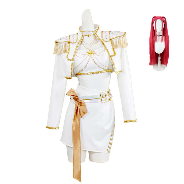 Mira Kpop Demon Hunters Costume White Dance Outfit Halloween Cosplay Suit Timcosplay