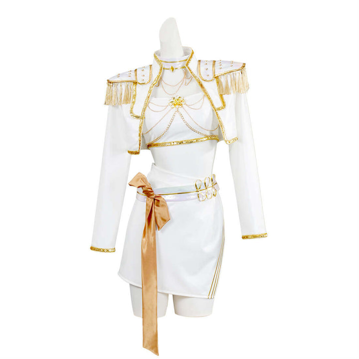 Mira Kpop Demon Hunters Costume White Dance Outfit Halloween Cosplay Suit Timcosplay