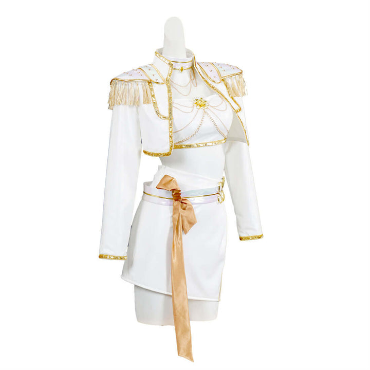 Mira Kpop Demon Hunters Costume White Dance Outfit Halloween Cosplay Suit Timcosplay