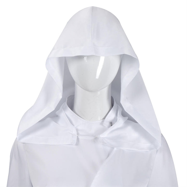 Princess Leia Costume Adult Women White Dress Tunic Halloween Cosplay Suit Timcosplay