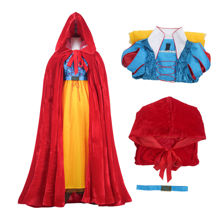 Deluxe Snow White Costume 2025 Halloween Copslay Outfit Timcosplay