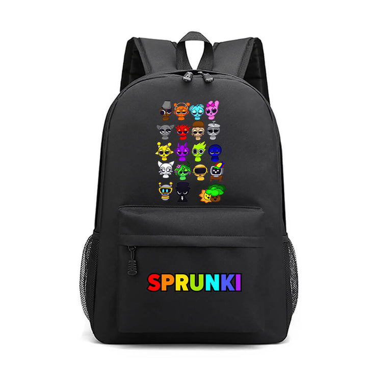 Sprunki Backpack Teenager School Shoulder Bag Travel Viking Bag Timcosplay