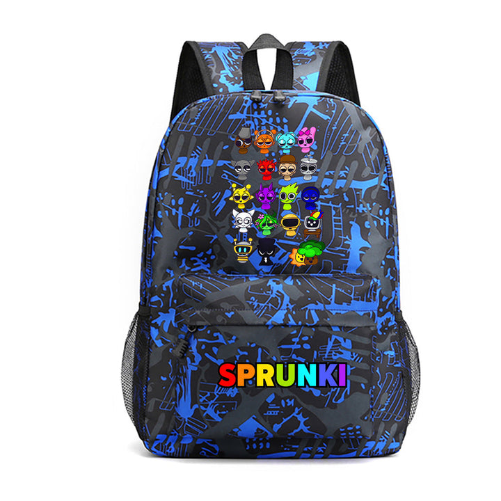 Sprunki Backpack Teenager School Shoulder Bag Travel Viking Bag Timcosplay