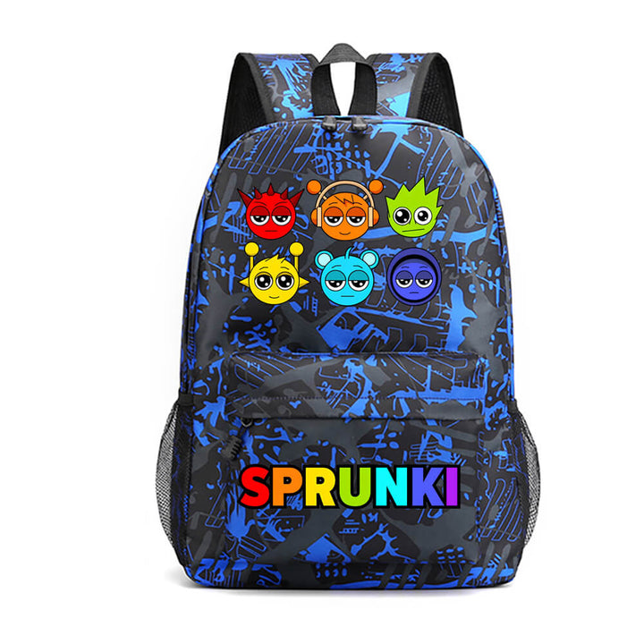 Sprunki Backpack Teenager School Shoulder Bag Travel Viking Bag Timcosplay