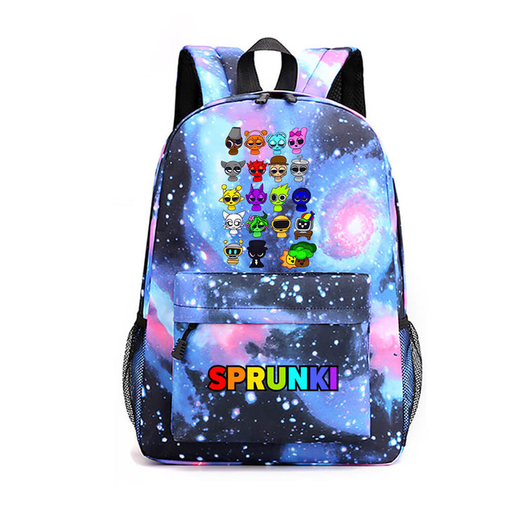 Sprunki Backpack Teenager School Shoulder Bag Travel Viking Bag Timcosplay