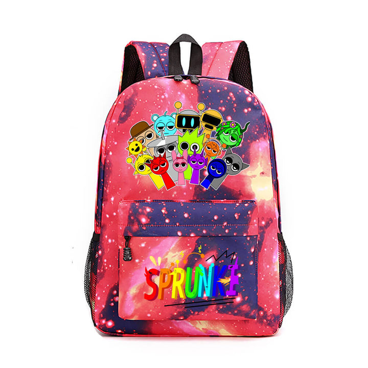 Sprunki Backpack Teenager School Shoulder Bag Travel Viking Bag Timcosplay