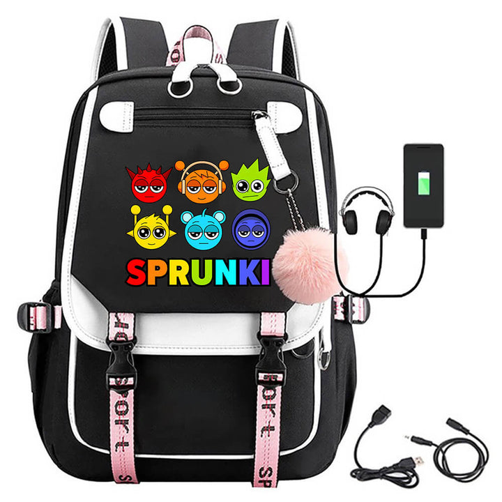 Sprunki Backpack Cute Teenager Laptop School Shoulder Bag Timcosplay