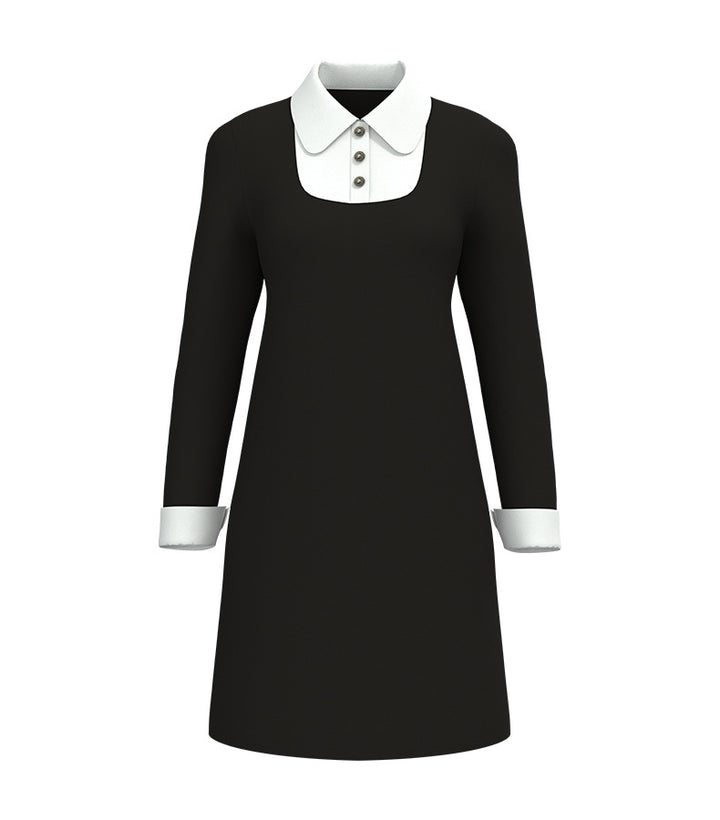 Wednesday Addams Dress Sockings Halloween Cosplay Suit with Wednesady Wig Timcosplay