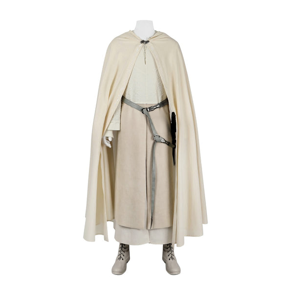 White Gandalf Costume The Lord Of The Rings Cosplay Deluxe Halloween Outfit