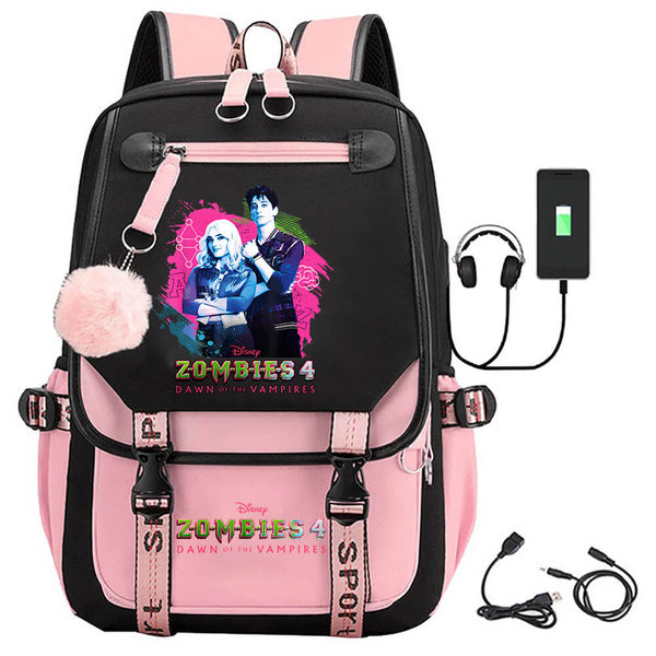 Zombies 4 Backpacks Large Capacity Daypack Lightweight Book Bag