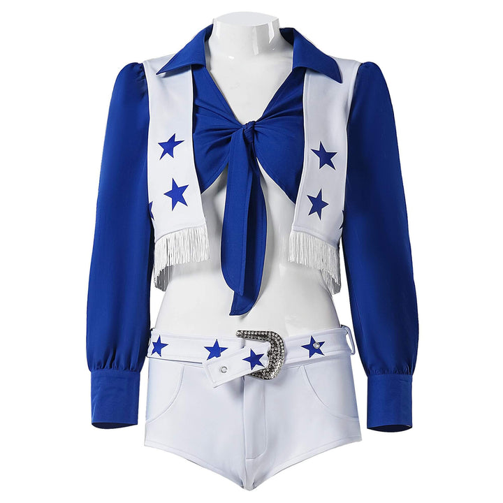 Kids Dallas Cowboys Cheerleaders Costume Women Cheerleader Uniform Halloween Cosplay Outfit Timcosplay