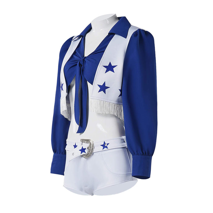 Kids Dallas Cowboys Cheerleaders Costume Women Cheerleader Uniform Halloween Cosplay Outfit Timcosplay