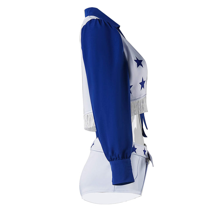 Kids Dallas Cowboys Cheerleaders Costume Women Cheerleader Uniform Halloween Cosplay Outfit Timcosplay