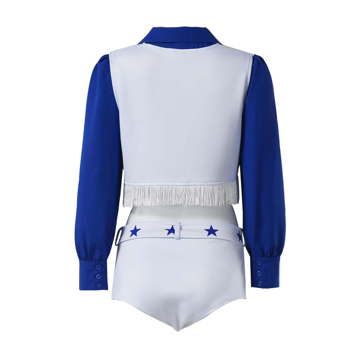 Kids Dallas Cowboys Cheerleaders Costume Women Cheerleader Uniform Halloween Cosplay Outfit Timcosplay