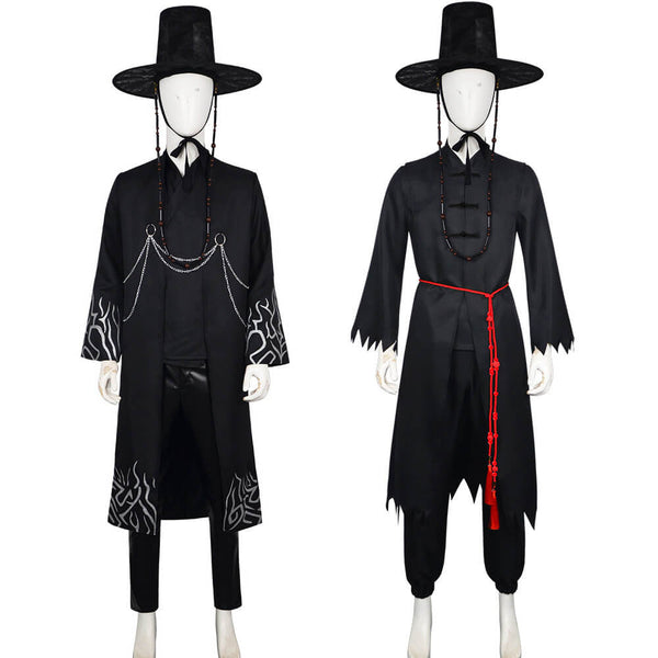 Saja Boys Jinu Costume Kpop Demon Hunters Halloween Cosplay Outfit