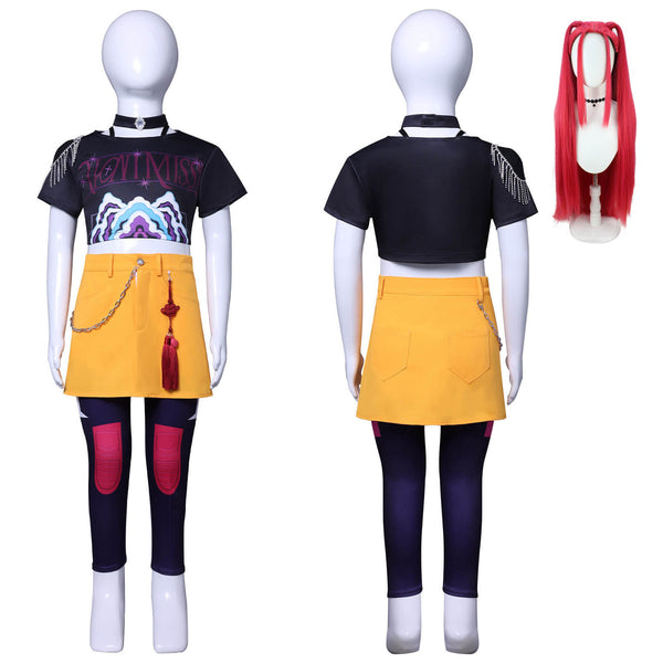 Kids Mira Kpop Demon Hunter Costume Mira Kpop Cosplay Outfit Girls