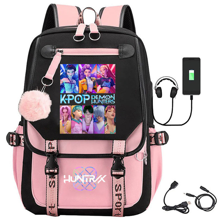 Kpop Demon Hunters Saja Boys Backpack Timcosplay