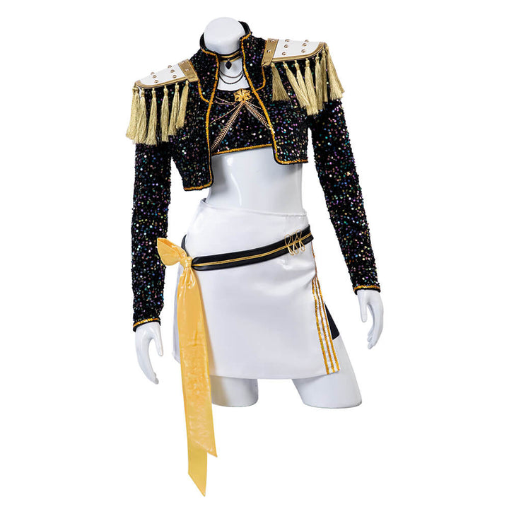 Mira Golden Kpop Demon Hunters Costume Black Dance Halloween Cosplay Outfit - Timcosplay