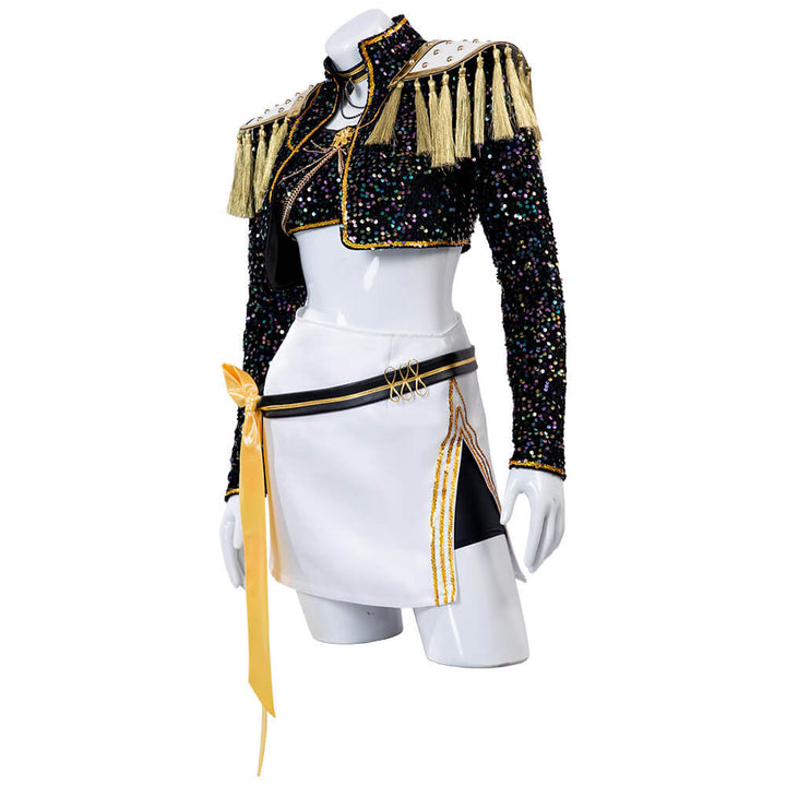 Mira Golden Kpop Demon Hunters Costume Black Dance Halloween Cosplay Outfit - Timcosplay