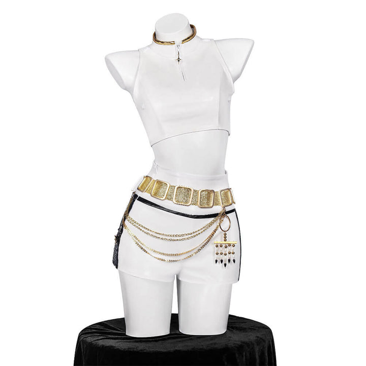 Rumi Golden Costume Kpop Demon Hunters Rumi Black Dance Halloween Outfit - Timcosplay